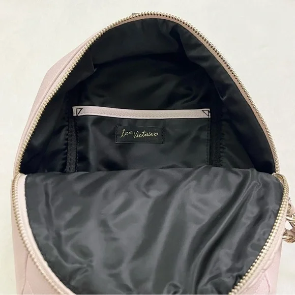 Victorias Secret Light Pink Quilted Mini Backpack - Picture 8 of 9